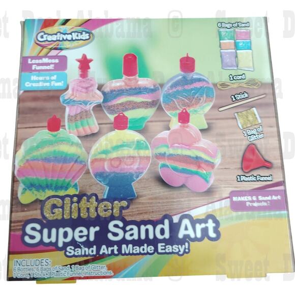 Creative Kids Glitter Super Sand Art Kit - DIY Craft Set - Ages 6+ - Picture 1 of 4